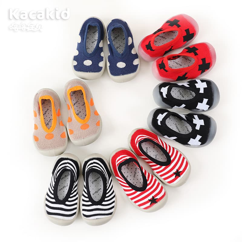 Children's Anti-slip Soft-soled Shoes Outdoor Indoor Walking Shoes Boat Socks Floor Socks Cotton Combed Fabric Middle Thick