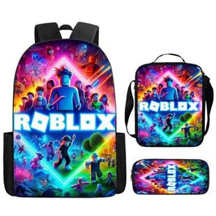 ROBLOX Backpack: Lightweight School Bag for Primary and Secondary School Students, Adventure Game Theme, Durable, Boys' Backpack