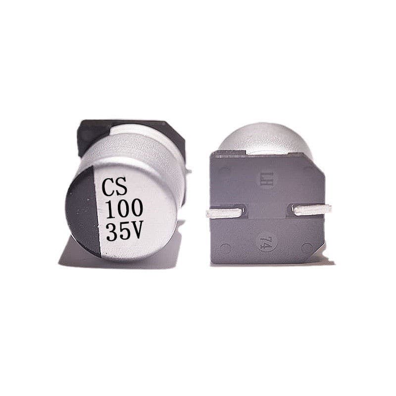 Surface Mount Aluminum Electrolytic Capacitor, 35V, 100uF, Size 6.3*7.7 cm, 100uF/35V SMD Electrolytic Capacitor