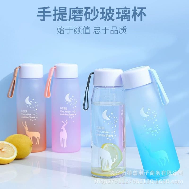 Wholesale Plastic Water Bottles, High Appearance, Large Capacity, Ins Style Water Bottle for Men and Women, Student Portable Cup
