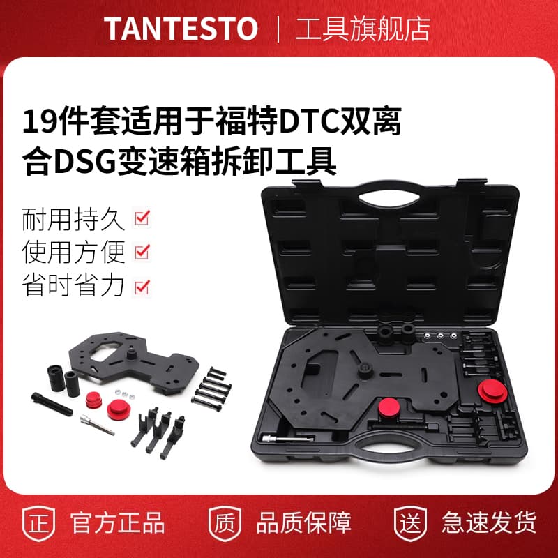 19-Piece Set for Ford Focus DTC Dual Clutch DSG Transmission Removal Tool, Plastic Box Color Random