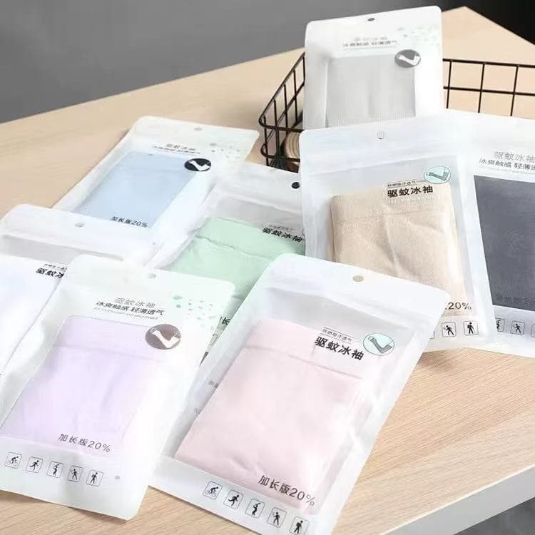 Ice Sleeves for Women and Men, Summer Outdoor Cycling Driving Arm Sleeves, Integrated Cooling Ice Silk Sun Protection Mosquito Repellent Arm Covers