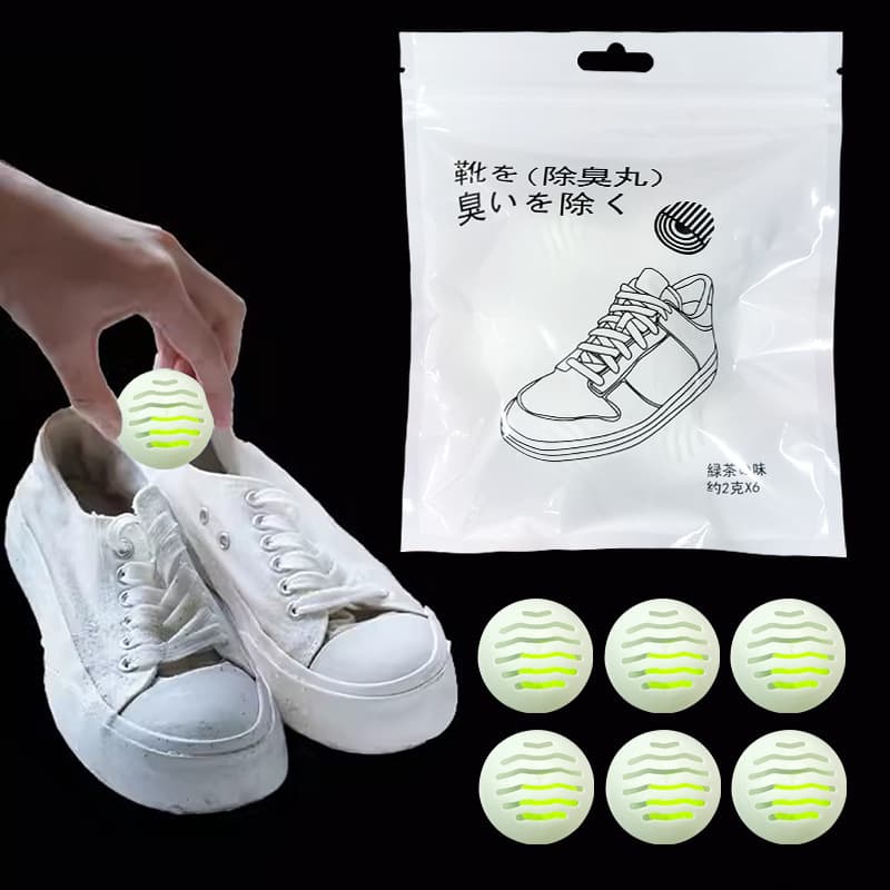 Shoe deodorizing balls, household wardrobe and shoe cabinet solid air freshener, fragrance balls for shoe odor removal