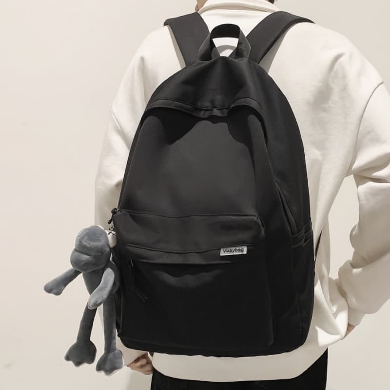 Backpack simple large-capacity backpack for women casual ultra-light junior high school student high school bag male cross-border niche high-value