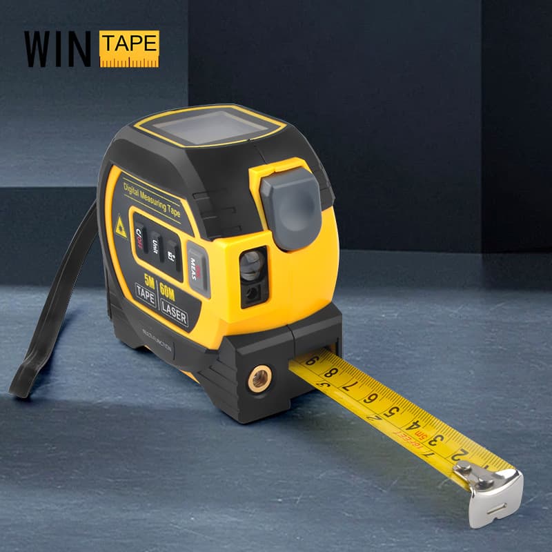 WenTai 40m 60m High-Precision 3-in-1 Laser Distance Meter Smart Electronic Measuring 5m Steel Tape Measure