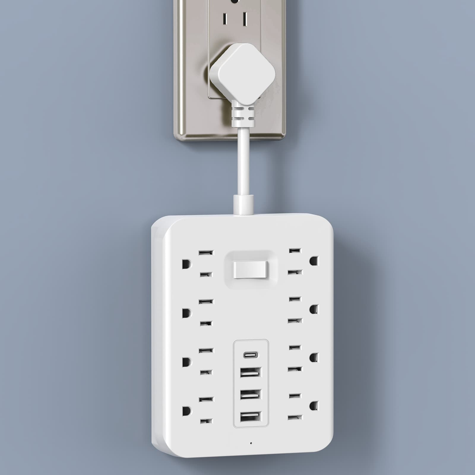 Factory direct sales 12-in-1 American standard power strip household power strip tiktok socket American TEMU popular power strip