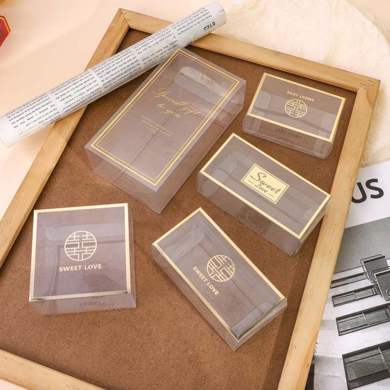 New Transparent PVC Candy Box for Wedding Engagement Favor Empty Box Packaging Wholesale