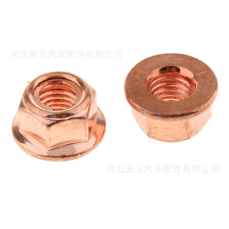 A1201420072 For BMW 3 Series E30 Exhaust Pipe Hex Nut M8 Carbon Copper Exhaust Nut Copper Bolt