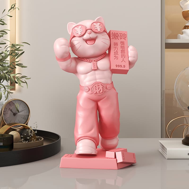 Creative Lucky Cat Figurine Grand Opening Gift High-End Business Prosperity New Store Gift for Friends