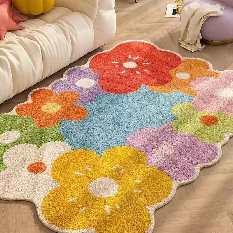 Fresh Living Room Carpet Home Sofa Non-Slip Blanket Bedroom Bedside Reclining Cashmere Carpet