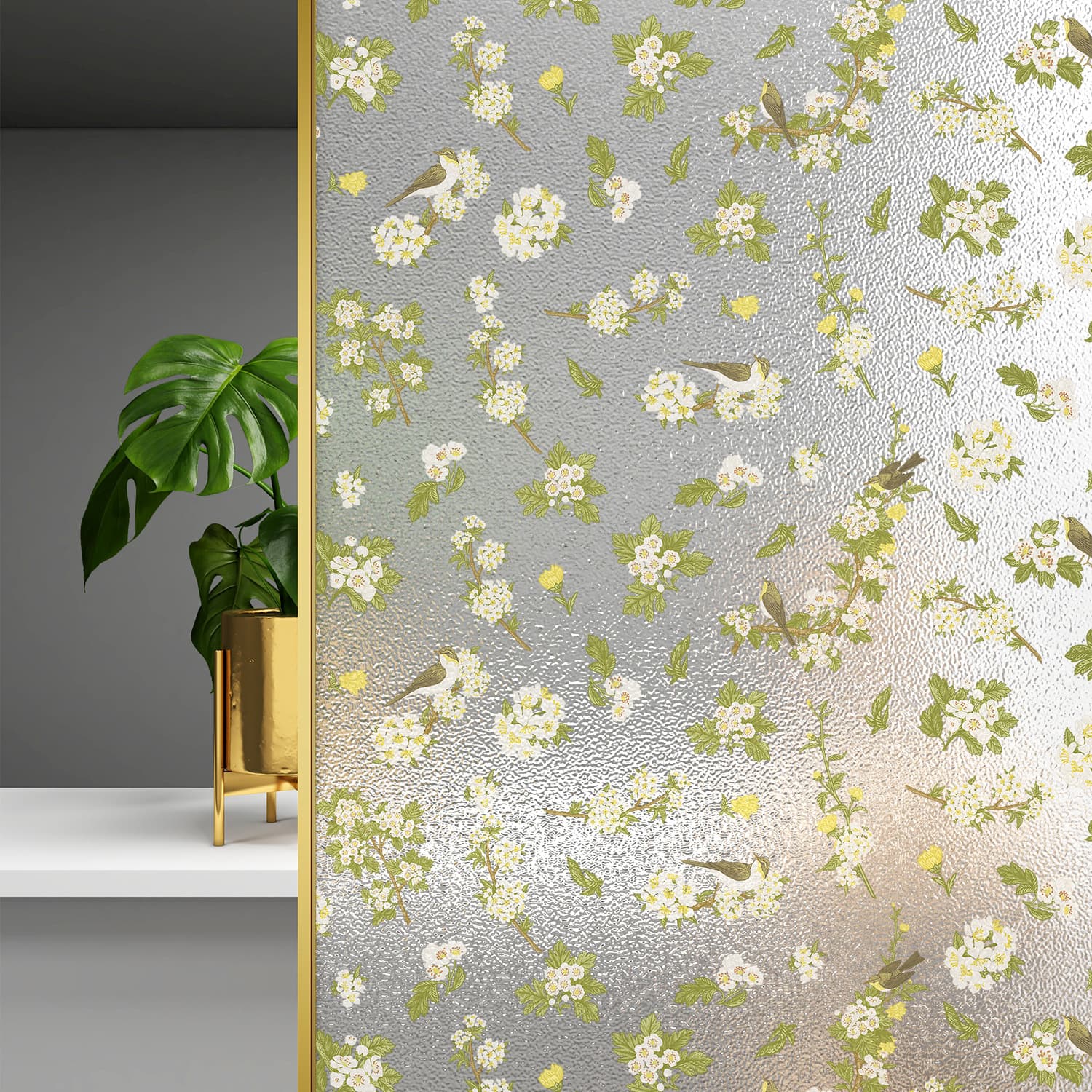French Glass Sticker Translucent Opaque Window Privacy Film Bathroom Anti-Peep Frosted Window Sticker Privacy Film