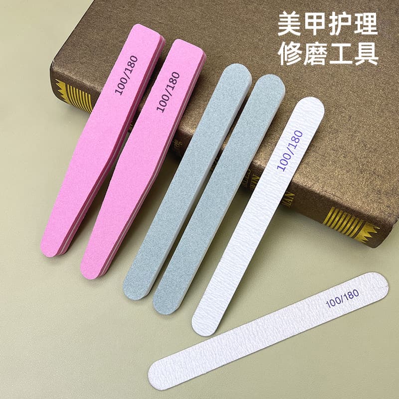 Manicure double-sided nail file nail sanding strip manicure tool frosting strip polishing strip polishing sponge polishing wholesale