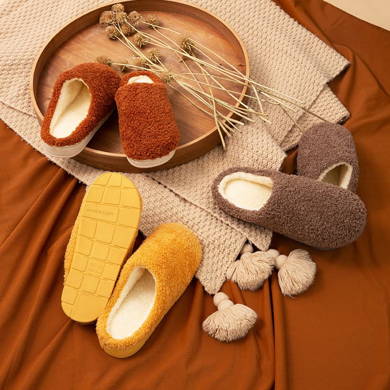 Plush Cotton Slippers Couple Indoor Thick Sole Warm Slippers Home Anti-slip Fur Slippers Household Cotton Shoes Reliable Seller