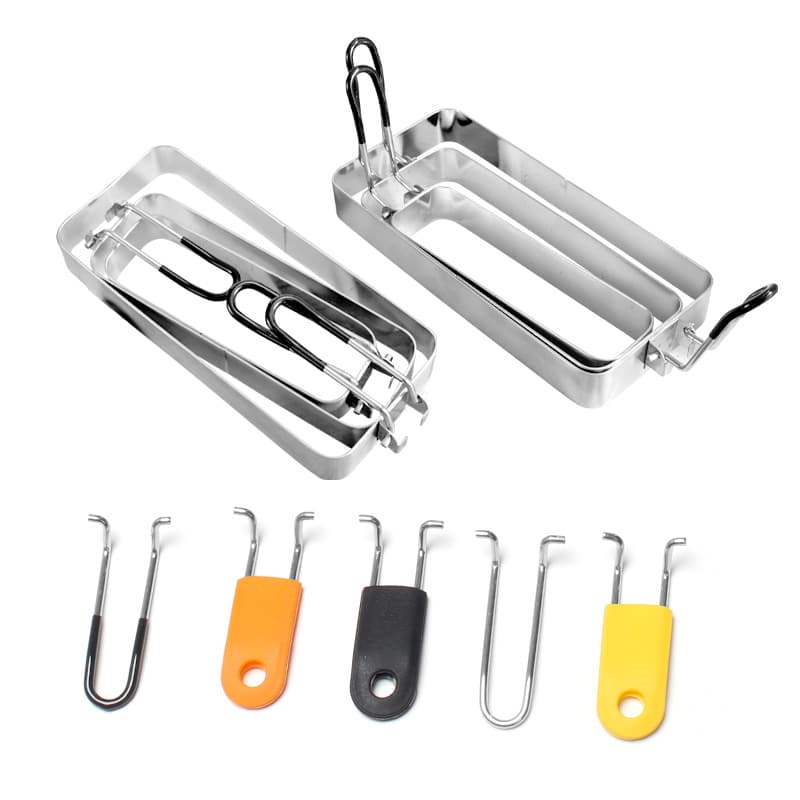 304 stainless steel rectangular egg shaping mold, fried egg sunny-side-up kitchen baking stamp mold, hamburger patty