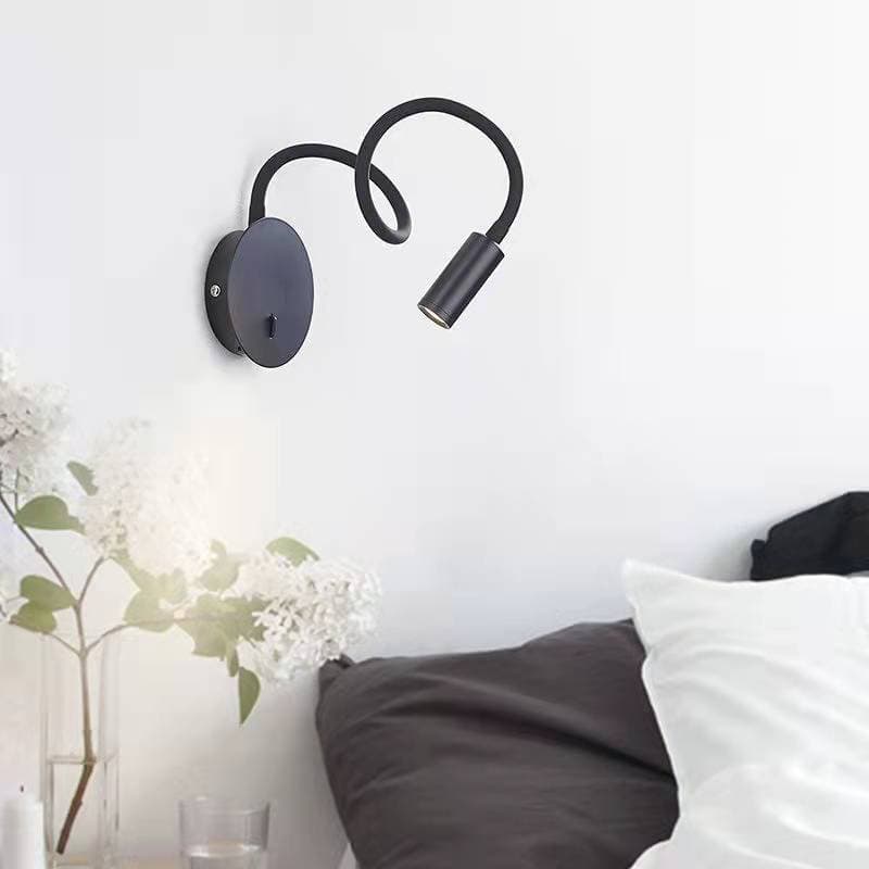 Telescopic Wall Lamp Bedroom Bedside Lamp Personality Creative Reading Modern Simple With Switch Foldable Flexible Tube Long Spotlight