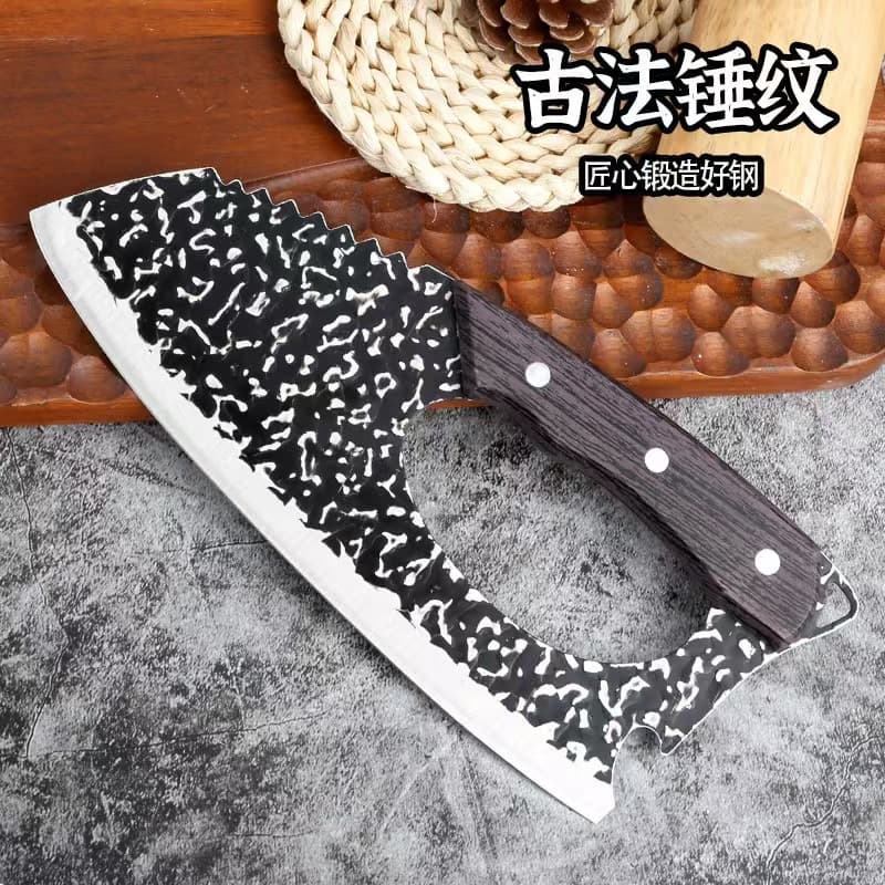 In stock: Women's household kitchen knife, labor-saving stainless steel slicing knife, sharp slicing knife, forged kitchen knife.