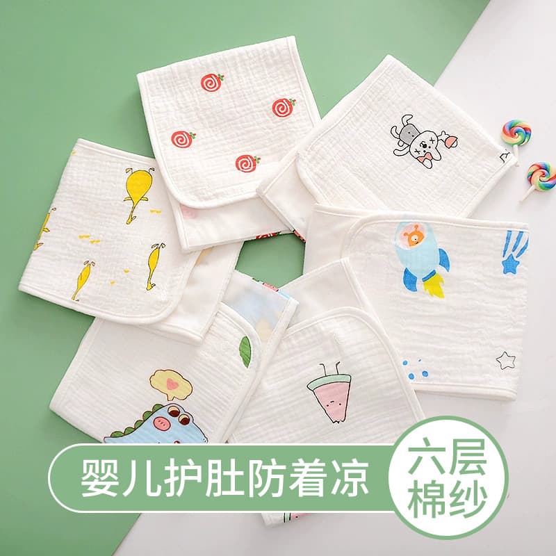 Manufacturer wholesale baby belly protector, infant summer thin belly cover, abdominal wrap for newborn cold prevention