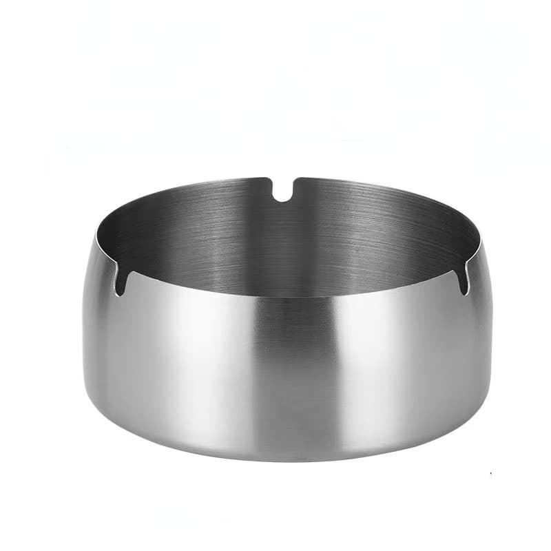 Stainless Steel Ashtray Windproof Hotel Home Bar Logo Gold Gift Wholesale Black Ashtray Award Commemorative