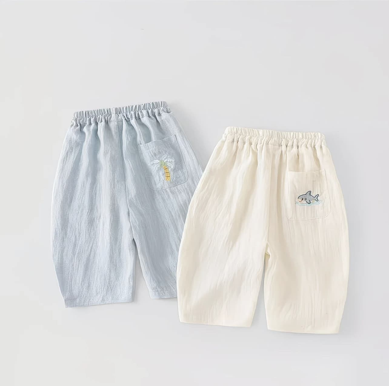 Children's Summer Thin Pants Boys Girls Cotton Linen Harem Pants Boy Long Pants Little Girl Summer Pants Breathable