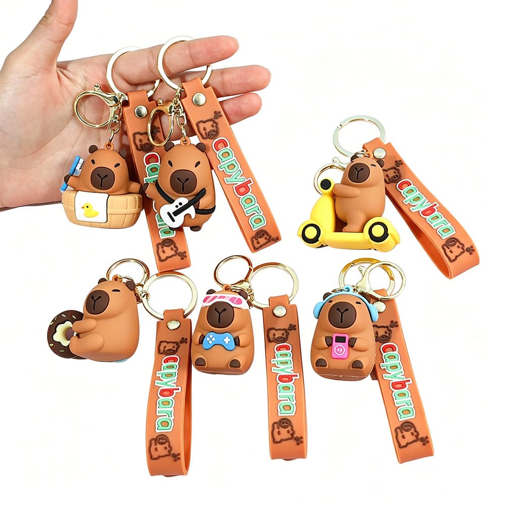 50 Capybara Buddha series capybara large doll key chain pendant capybara couple key chain ring pendant