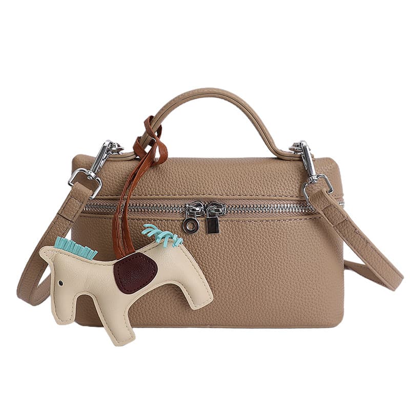 Korean Style Simple Handbag for Women 2026 Spring New Trendy Fashionable Pebble Grain Casual Shoulder Crossbody Bag