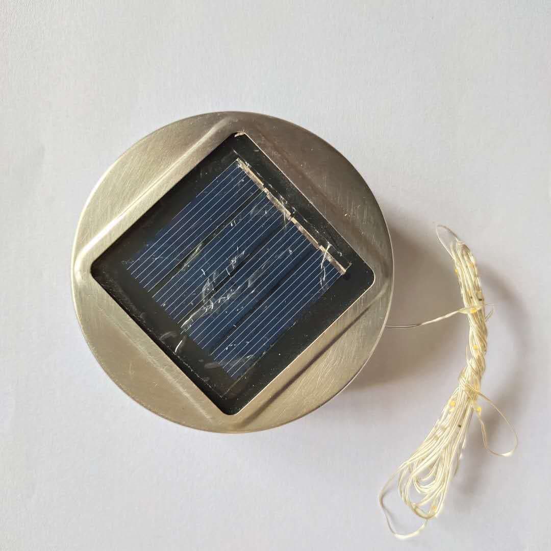 Solar Cracked Glass Lid Outdoor Light Garden Light Bottle Light Wish Light Edged Glass Street LED