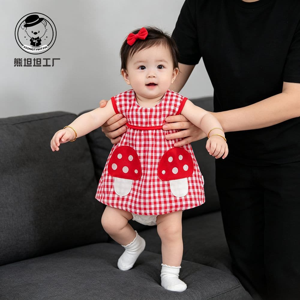Summer cute baby super cute going out dress baby fashionable dress full moon hundred days dress thin bag fart dress