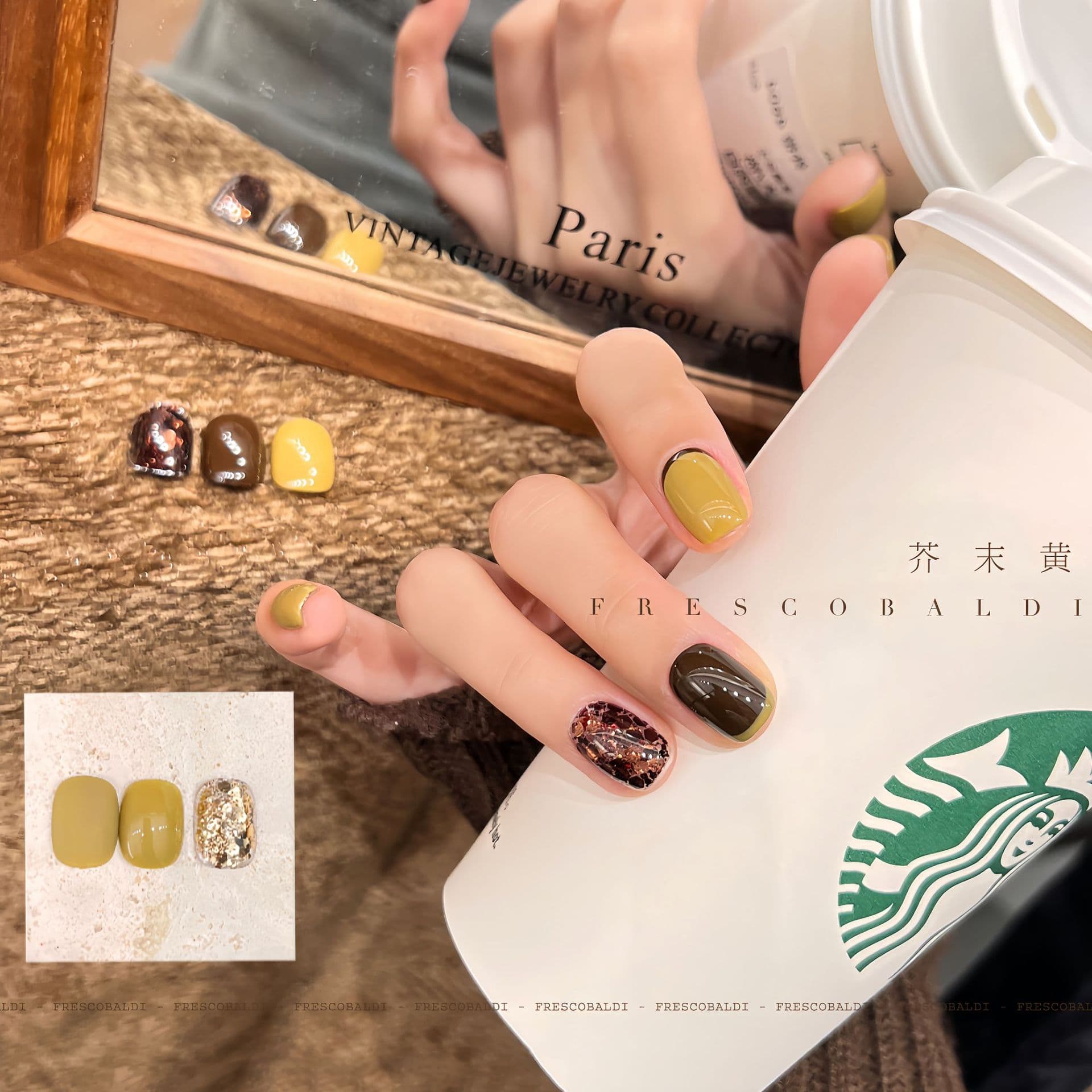Xiaoying Nail Art - Mustard Yellow Solid Gel, New 15ml Nail Gel for UV/LED Nail Art, Solid Color Nail Polish Gel