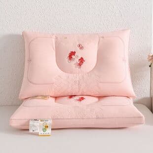 Good Luck Koi Zone Shaped Pillow Core Home Cervical Support for Adults and Students