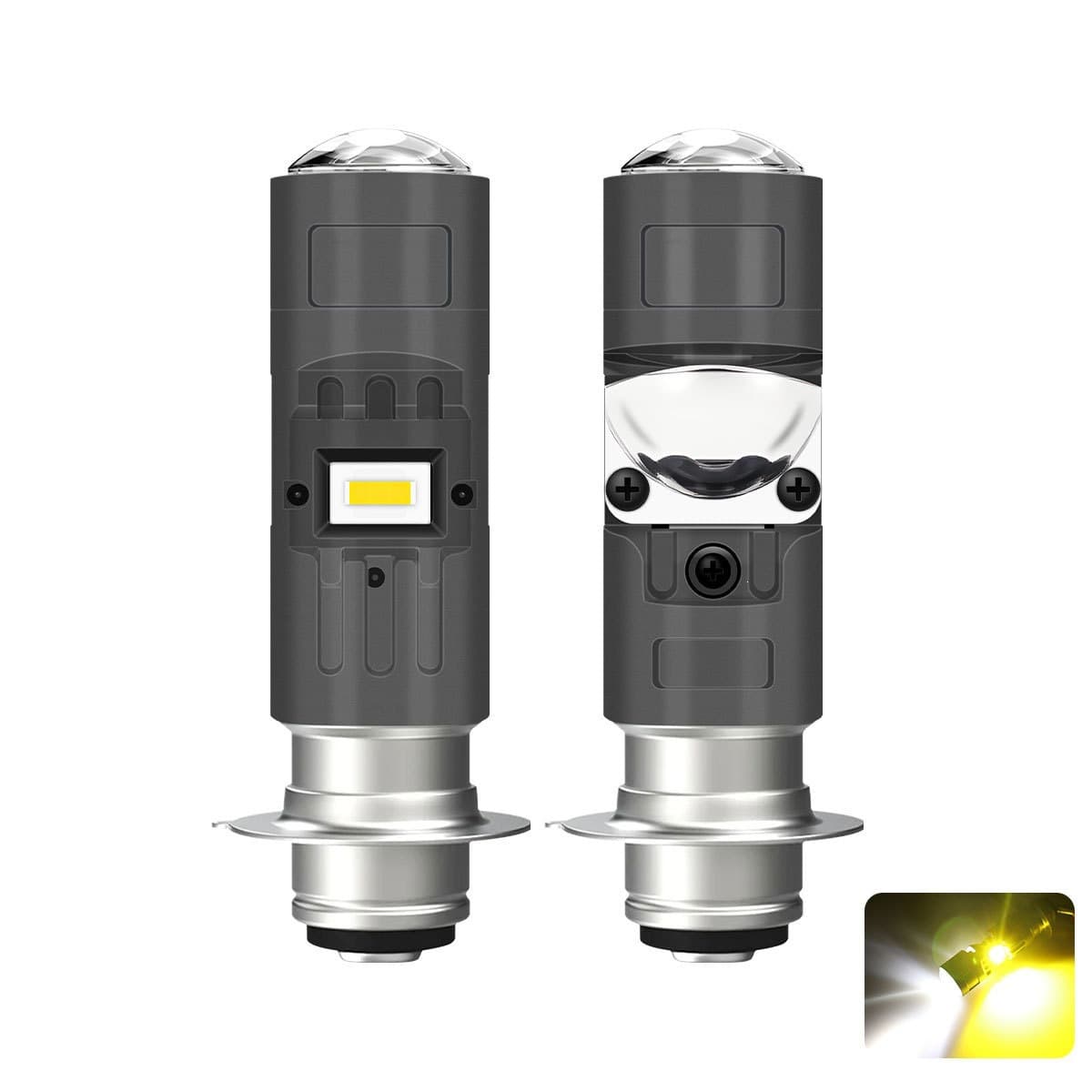 T19 Motorcycle LED Spotlight P15D H4 Single-Claw Three-Claw Motorcycle Headlight Lens Spotlight