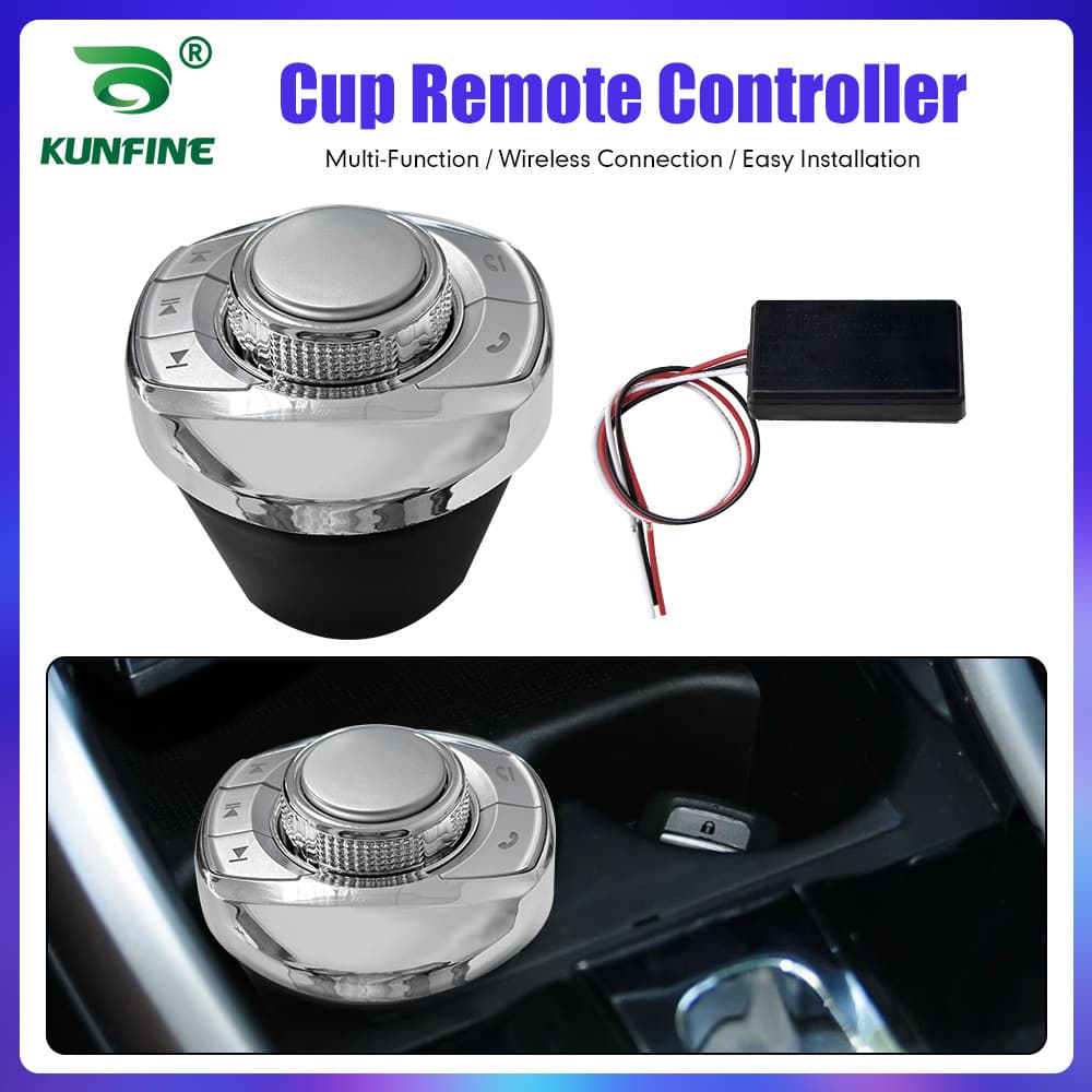 Bilateral universal square control steering wheel controller universal wireless multi-function DVD navigation key switch