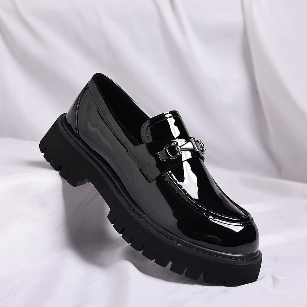 Cross-border Men's Leather Shoes, Big Toe Shoes for Men, Foreign Trade Large Size Casual Shoes, Slip-on Thick Sole Fashion Platform Shoes, Men's Loafers