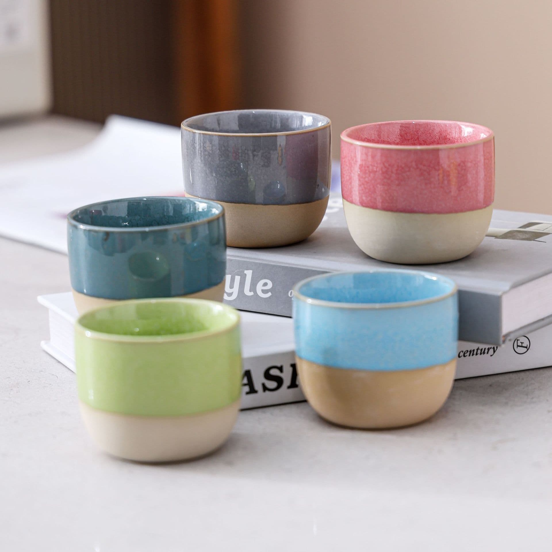 Middle East Saudi Arabian Espresso Cup Arabic Style Ceramic Cup High Appearance Coarse Pottery Tea Cup Custom LOGO