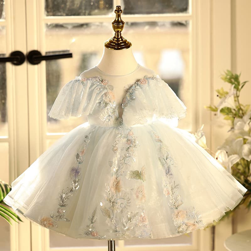 Children's Princess Dress Birthday Party Gown Host Piano Performance Dress Girl Formal Wear Premium