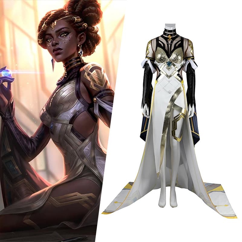 LOL League of Legends Cosplay Mel Piltover Councilor Costume Game Outfit Anime Performance Wear 5617