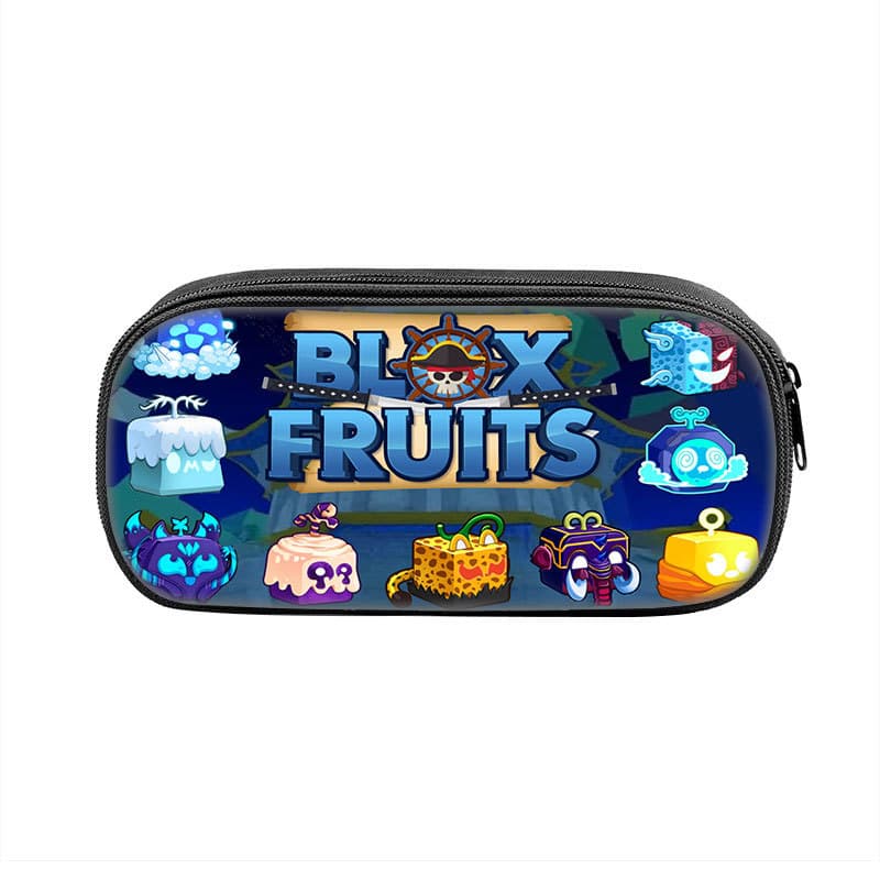 Cross-border ROBLOX Blox Fruits Printed Pencil Case Devil Fruit Student Children Pencil Stationery Box