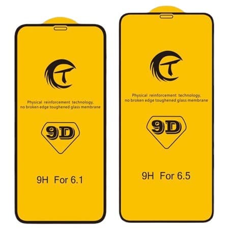 9D Full Coverage Tempered Glass Screen Protector for iPhone 11, iPhone 12, Reinforced, High Definition, for XS, Phone Film