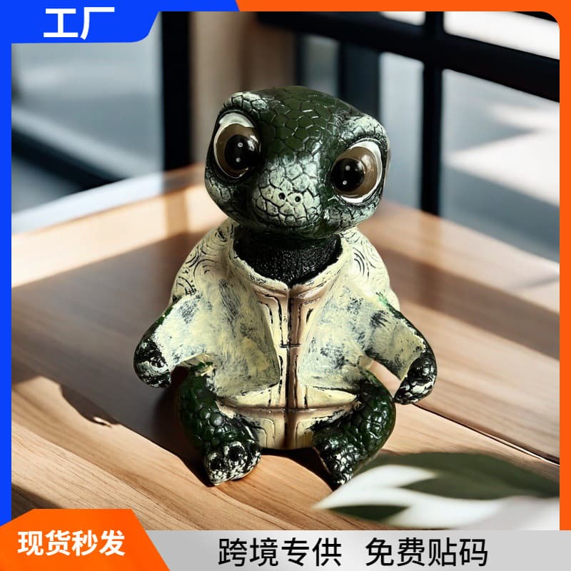 Cross-border specializes in home kitchen turtle simulation animal turtle salt shaker creative decoration resin crafts ornaments
