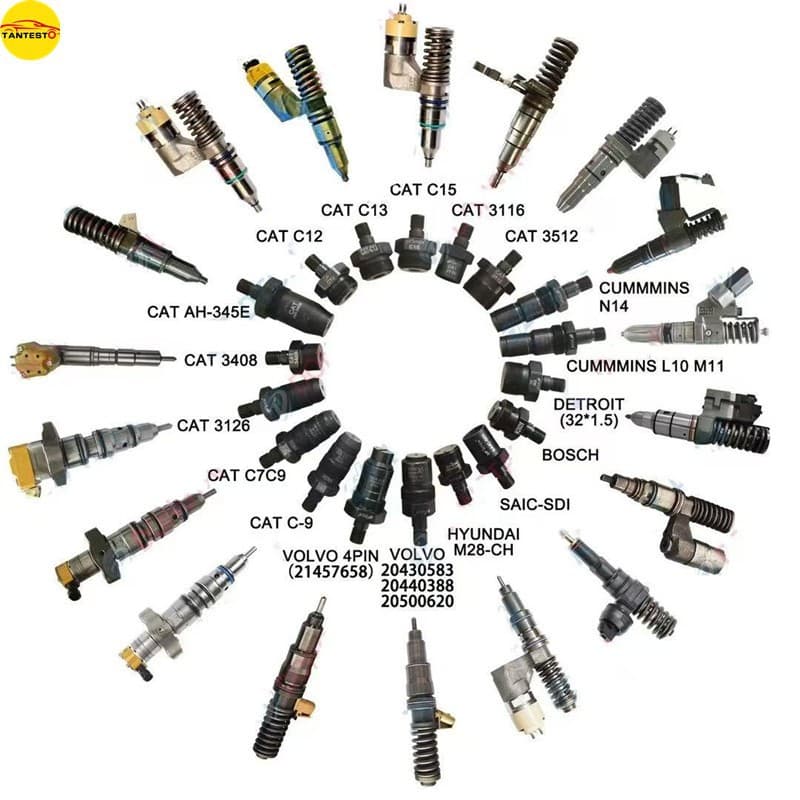 Full Range Pump Nozzle Injector Opening Pressure Test Adapter Compatible with Caterpillar, Volvo, Cummins