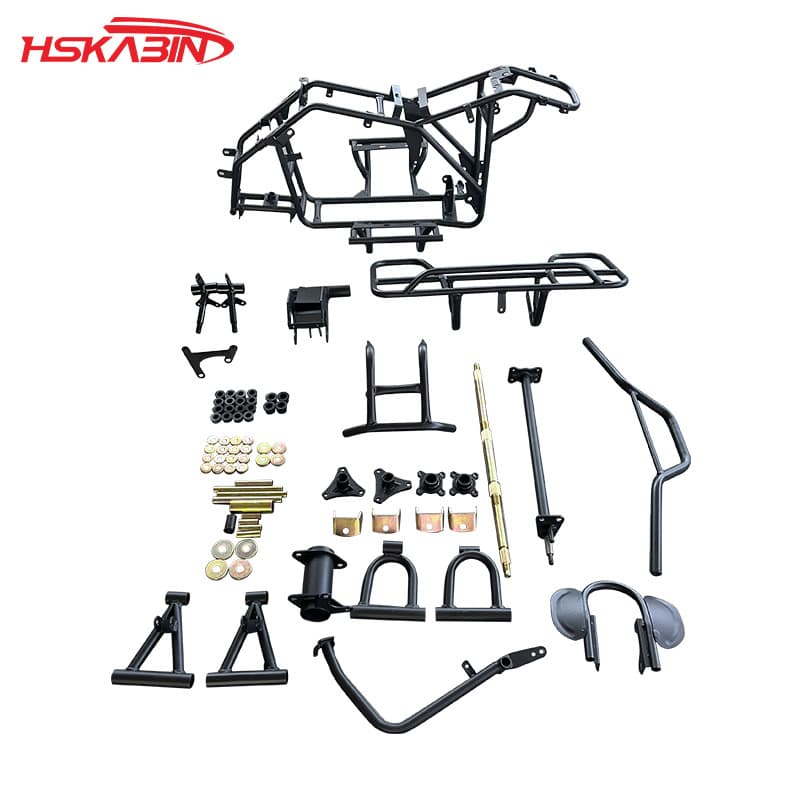 ATV 150CC Dirt Bike Small Dinosaur Full Set Iron Rack Handlebar Drum Brake Steering Knuckle Frame