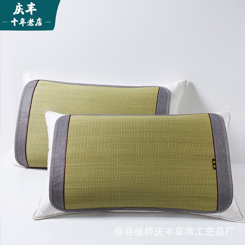 Summer Cool Pillow Mats/Pieces, Grass Mat Pillow Pads, Student Straw Mats, Natural Children's Manufacturer Wholesale