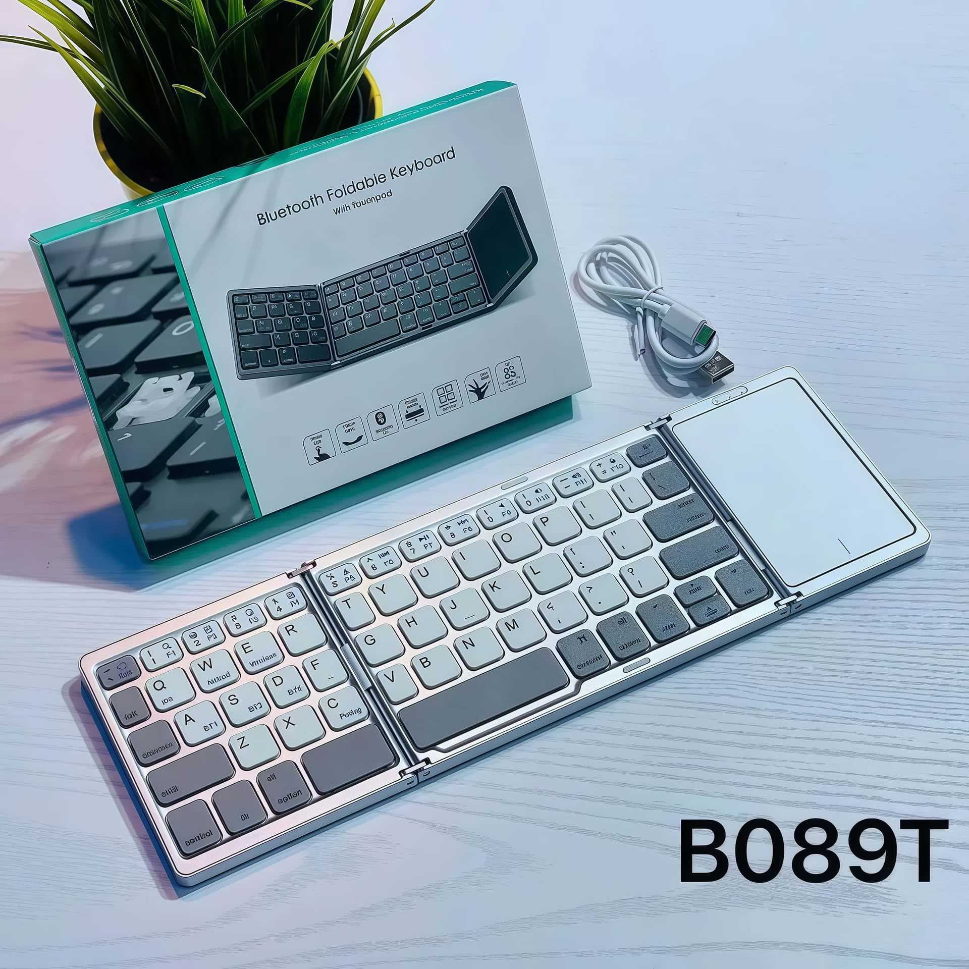 Wireless Bluetooth three-fold keyboard for mobile phones, tablets, three systems and multiple devices, suitable for Apple and Android charging models