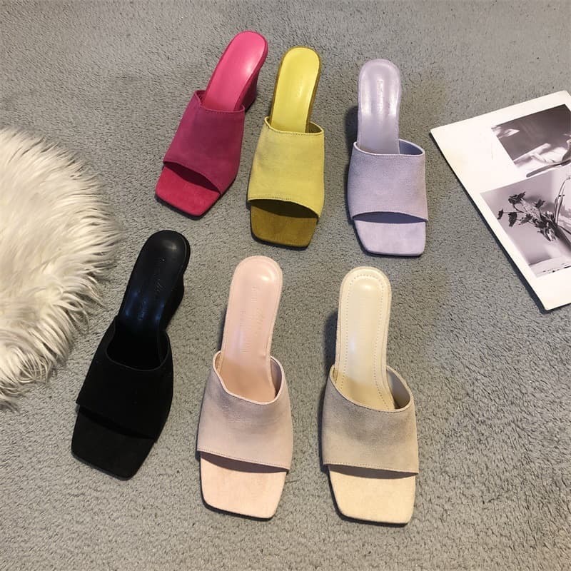 Trendy Retro Wedge Heel Platform Slide Sandals for Women, 2025 New Summer Style, Elevating Casual Slippers for Petite Women