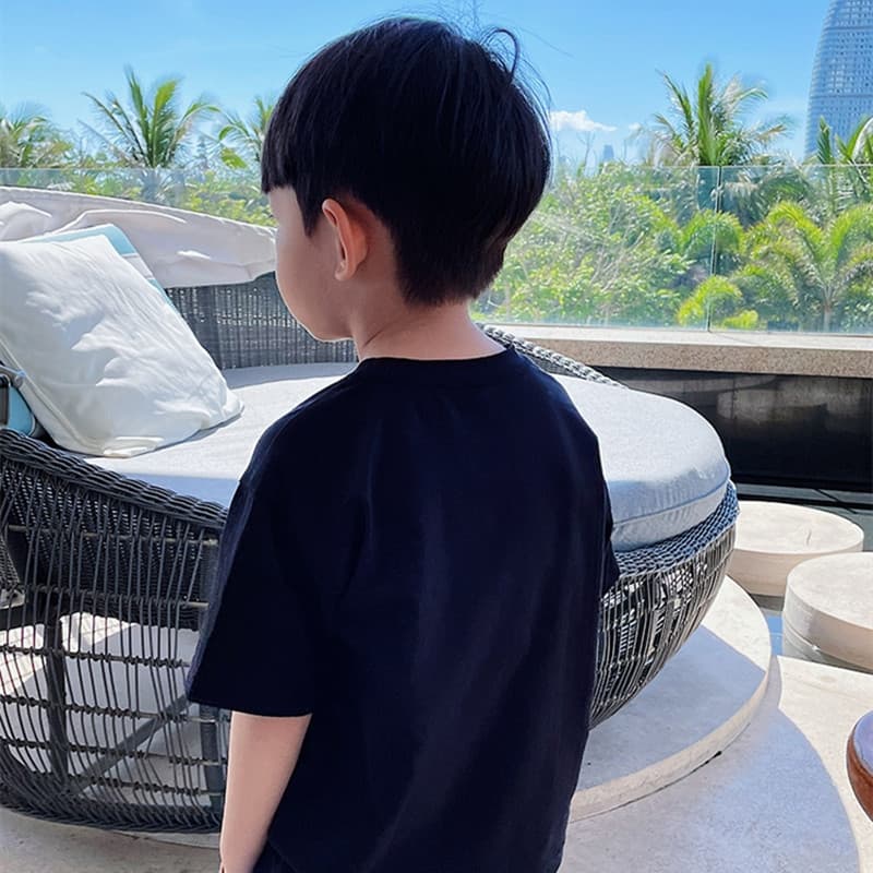 2024 Spring/Summer Children's Short Sleeve T-Shirt Cotton Half Sleeve Girls T-Shirt Boys Short Sleeve Kids Clothing Japanese Style Base Layer Short Sleeve
