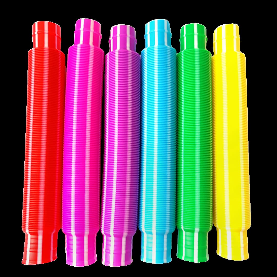 Telescopic tubes.