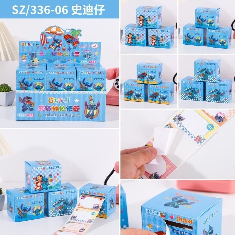 Foreign trade Stitch pull-up sticky notes stickers Lilo and Stitch sticky notes 70 into sticky notes batch