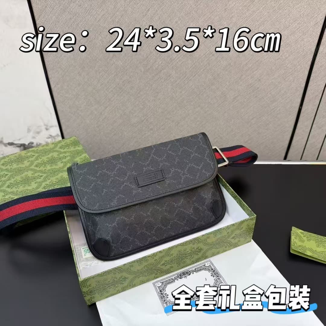 Popular crossbody bag, fashionable, casual, retro, trendy, men and women, tiger head waist bag, chest bag