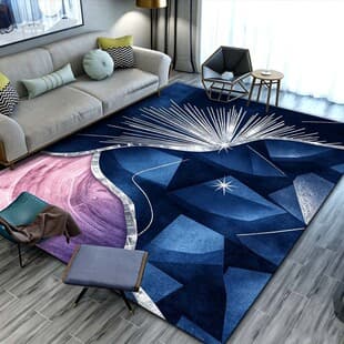 Cross-border Crystal Velvet Carpet Modern Light Luxury Large Area Flat Cold-Proof Carpet Stain-Resistant Soft Water-Absorbent Carpet Living Room