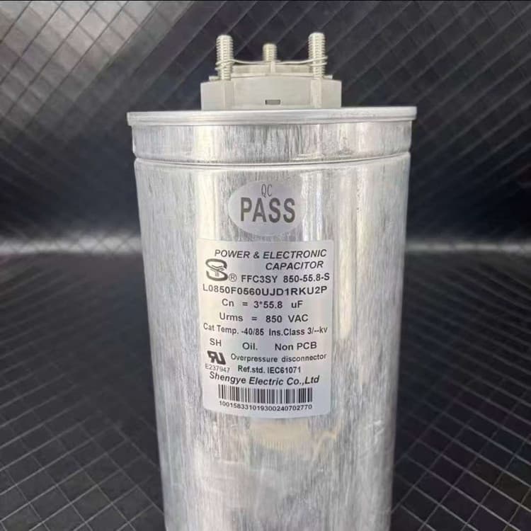 Original FFC3SY 850-55.8-S 3*55.8UF 850V 136*230 Shengye Three-Phase Capacitor