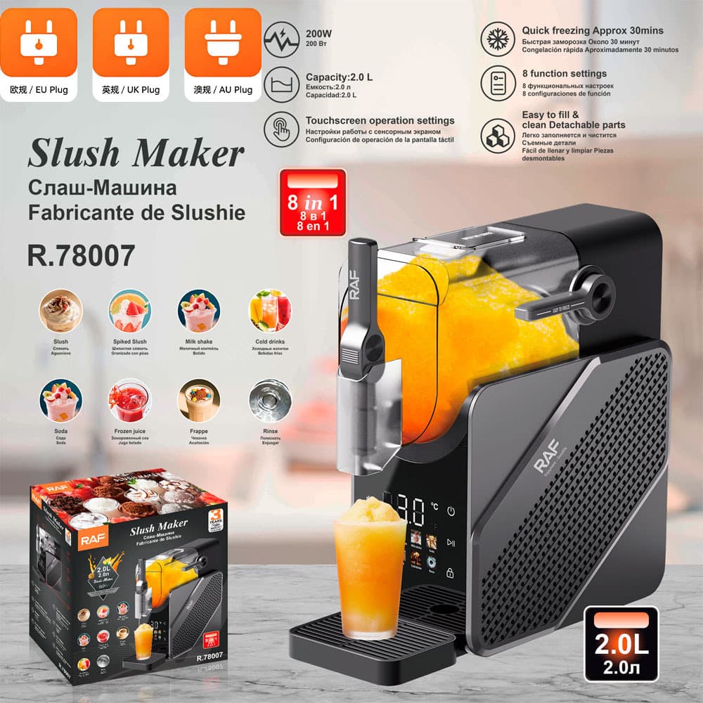 EU Standard Cross-Border Fully Automatic Ice Maker Slush Machine Smoothie Machine Snow Melting Machine Home Small Cold Drink Machine Ice Cream Machine